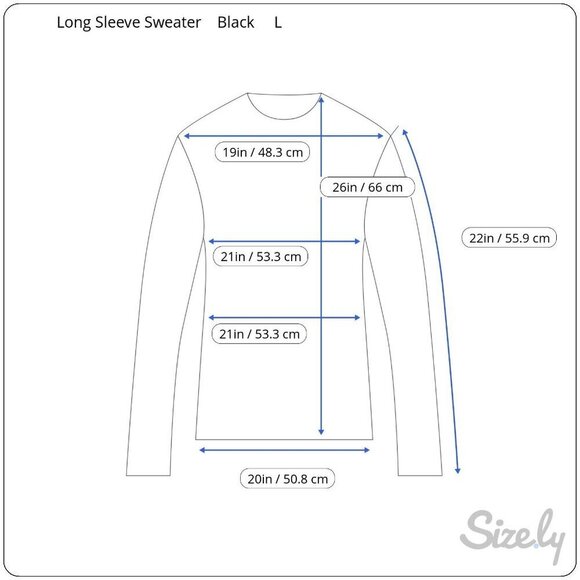 Womens Black Long-Sleeve Knit Crewneck Long Sleeve Minimalist Shirt Blouse Top - Picture 7 of 7